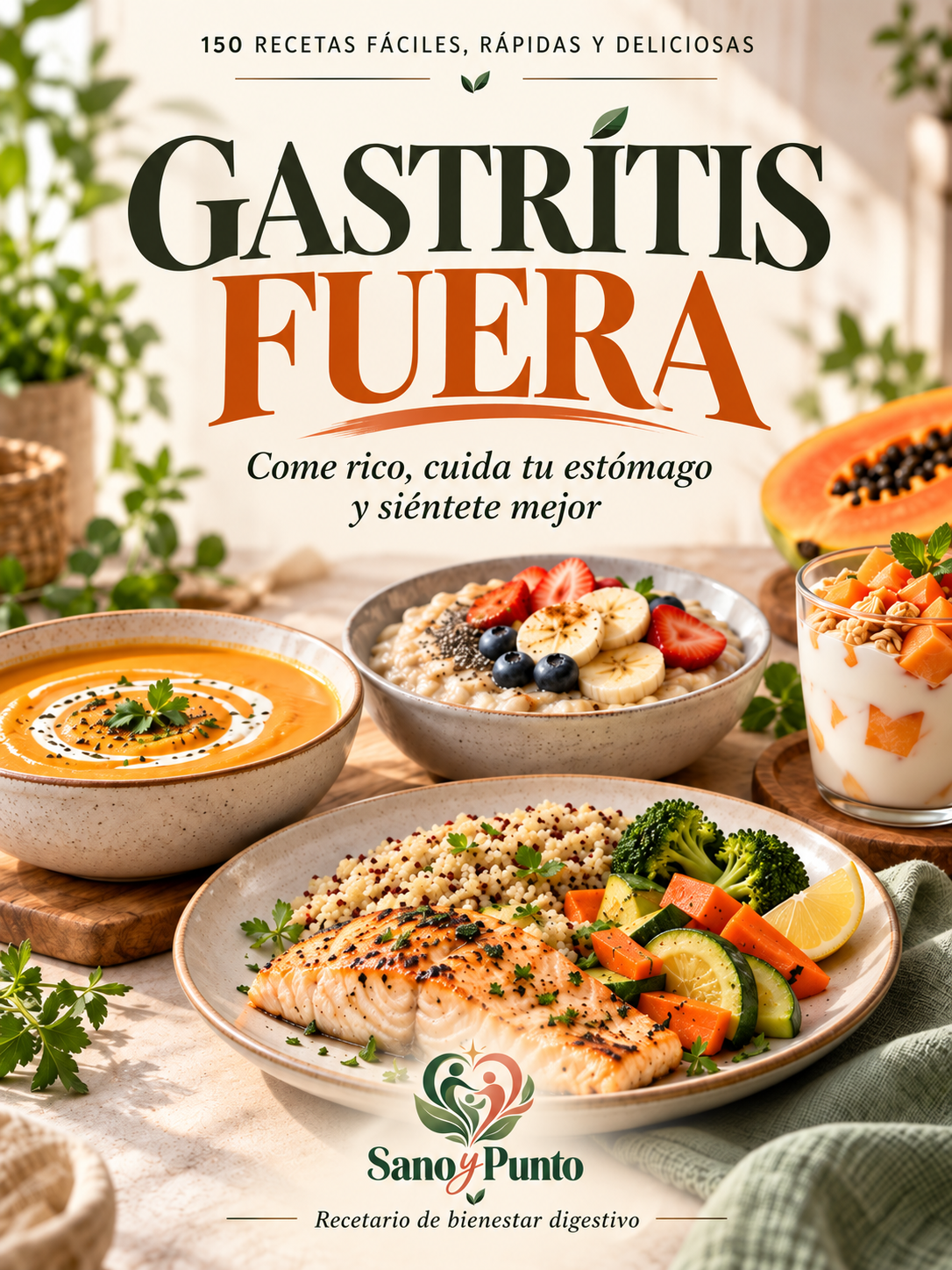 Portada oficial del ebook Gastritis Fuera